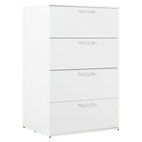 Bliss Glossy Four - Drawer Jumbo Chest in White - B040S00004 - Home Elegance USA - 4