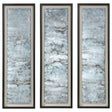 Ocean Swell Painted Metal Art (Set of 3) - Blue by Uttermost - View 1