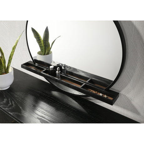 Anser Black and Natural 4-piece Eastern King Bedroom Set - sold by Home Elegance USA