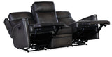 Hamilton Power Sofa With Power Headrest - Dark Brown / Dark Gray by Hooker Furniture - View 4