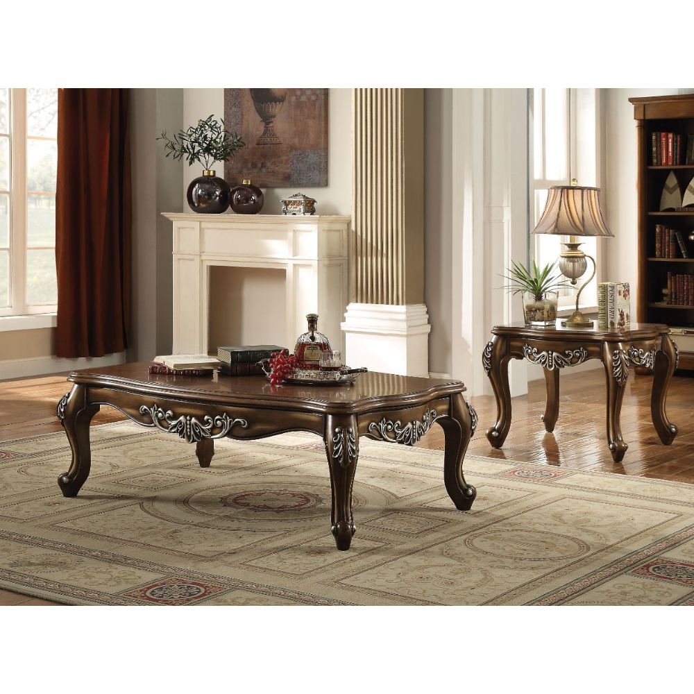 Acme - Latisha Coffee Table 82115 Antique Oak Finish