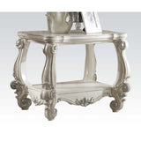 Acme - Versailles End Table 82124 Bone White Finish