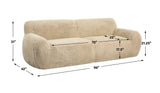 Abide Rounded Sheepskin Sofa - Beige by Uttermost - View 9
