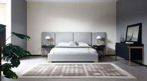 Athena & Rothsay Modern Grey Fabric & Wenge King Bedroom Set – VIG Furniture - sold by Home Elegance USA