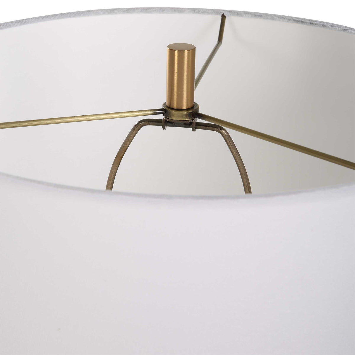 Palu Travertine Table Lamp Beige - Light Brown by Uttermost - View 6