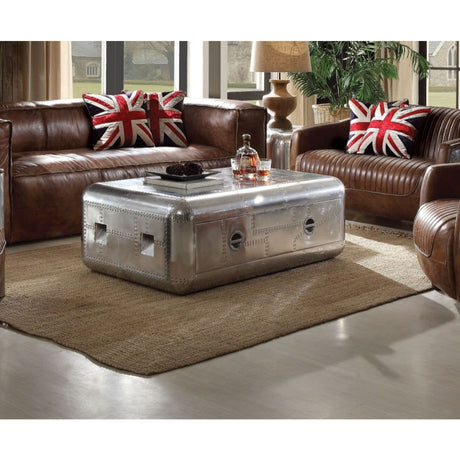 Brancaster Coffee Table 82180 Aluminum | Acme - 82180 - Home Elegance USA - 1