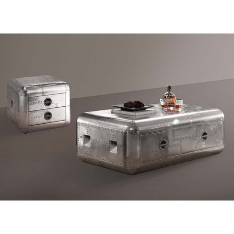 Brancaster Coffee Table 82180 Aluminum | Acme | Home Elegance USA
