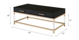 Adiel Coffee Table 82345 Black High Gloss & Gold Finish | Acme - 82345 - Home Elegance USA - 5