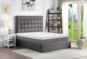 ReCharge 5 - Layer, 12 inch Hybrid Memory Foam and Coil Mattress, Full Size, White and Grey Knit Cover