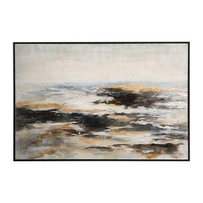 Aftermath Abstract Art - Light Brown / Dark Gray by Uttermost - View 1