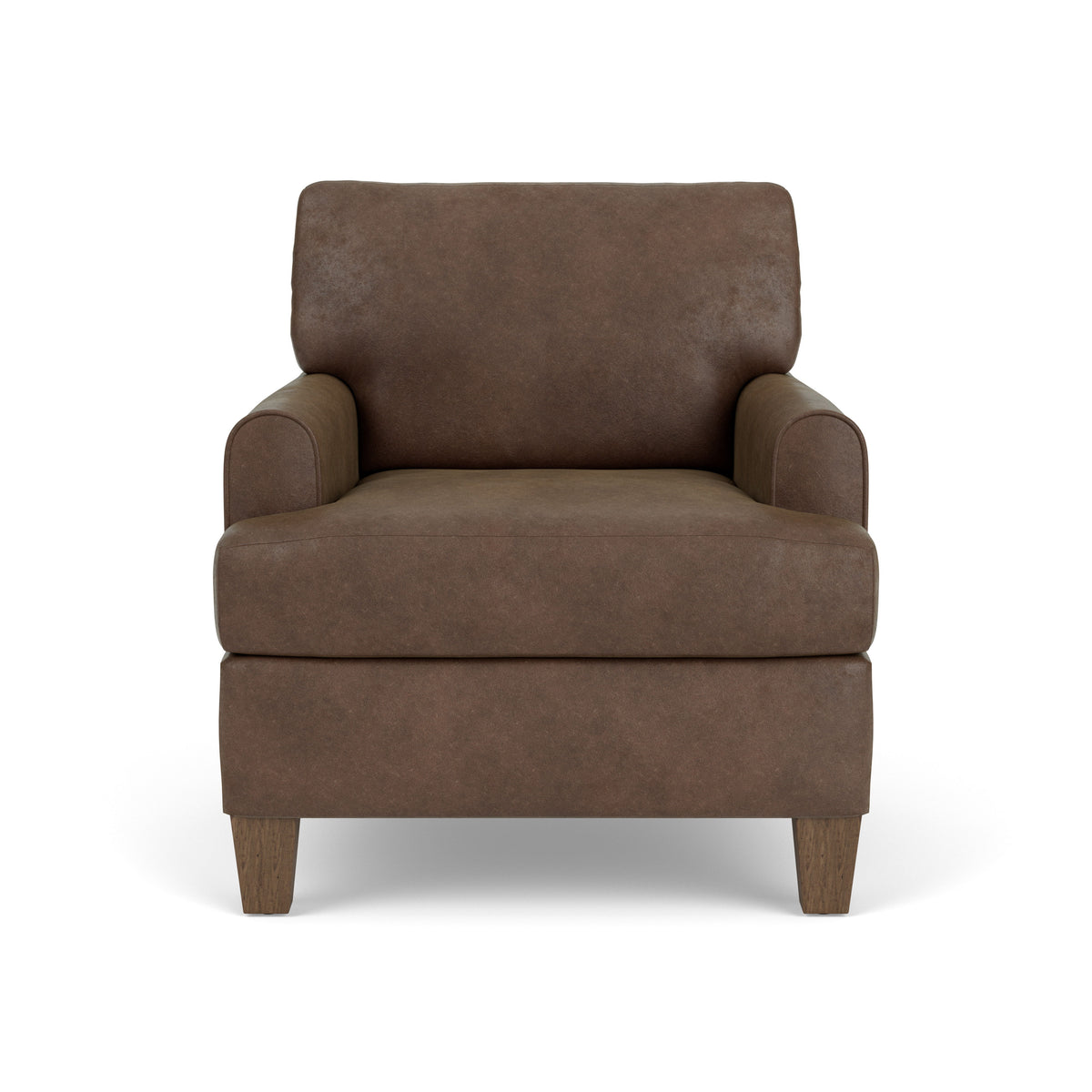 Moxy Fabric Chair, T-Shaped Seat Cushion, Rounded Mailbox Arms | Flexsteel