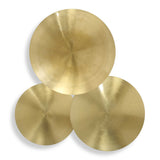 Cymbalic Round Brass Wall Art (Set of 3) Brass - Gold by Uttermost - View 1