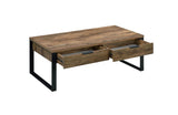 Aflo Coffee Table 82470 Weathered Oak & Black Finish | Acme - 82470 - Home Elegance USA - 2