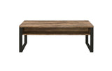 Aflo Coffee Table 82470 Weathered Oak & Black Finish | Acme - 82470 - Home Elegance USA - 3