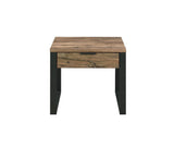 Aflo End Table 82472 Weathered Oak & Black Finish | Acme - 82472 - Home Elegance USA - 4