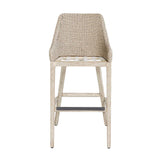 Paloma Outdoor Wicker Bar Stool Gray / White - Light Brown / White by Uttermost - View 11