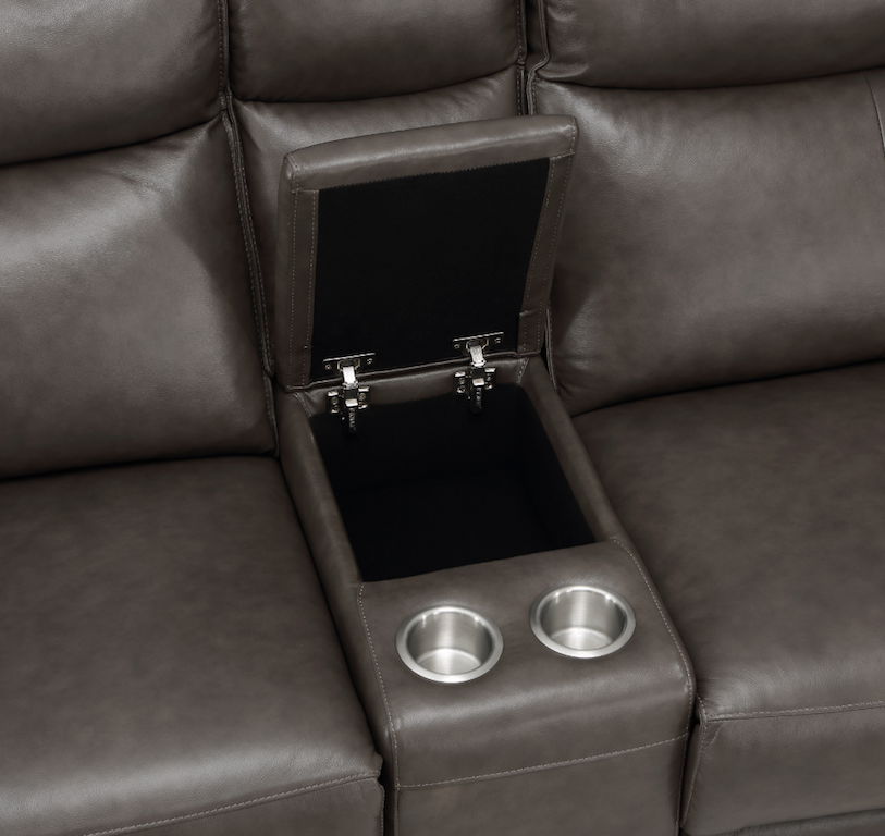 Moroni 6-Piece Modular Power Reclining Sectional With Power Headrests In Dark Brown 8259Rfdb*6Scpwh | Homelegance