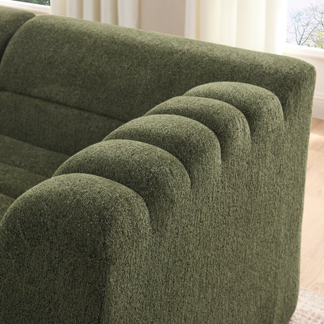135' U-Shaped Modular Sectional Sofa with Chaise and Movable Ottoman for Living Room, Chenille Upholstered Boneless Couches with Wave-Shaped Armrest, No Pillows Included - sold by Home Elegance USA