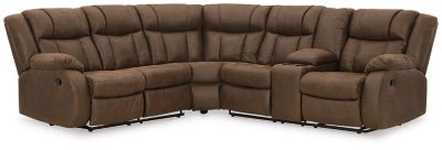 Ashley Walnut Trail Boys 82703S1 2 - Piece Reclining Sectional - Faux Leather - 82703S1 - Home Elegance USA - 1