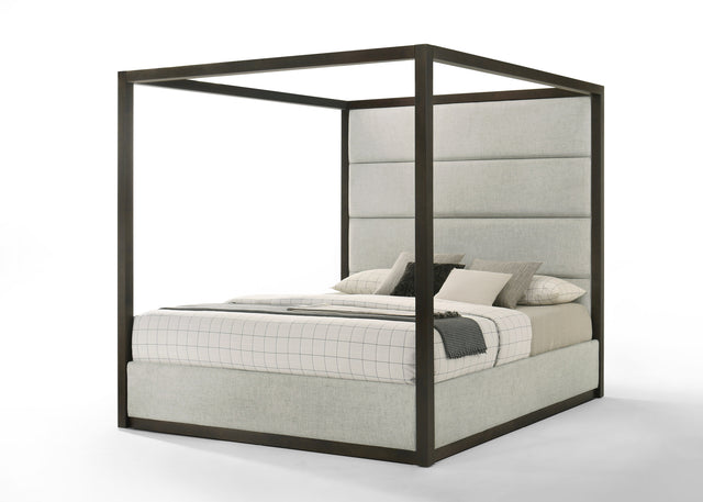 Eastern King Manhattan - Contemporary Canopy Cherry Bed - View Image 1
