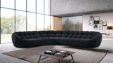 Yolonda Black Fabric Curved Sectional Sofa – VIG Furniture