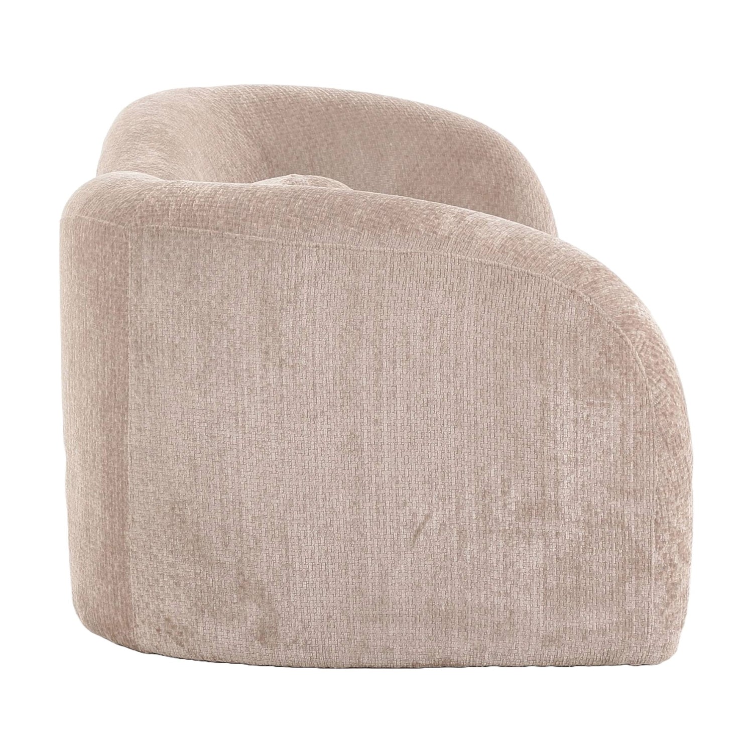 Calico - Contemporary Beige Weave Fabric 3-Seat Sofa - View Image 1