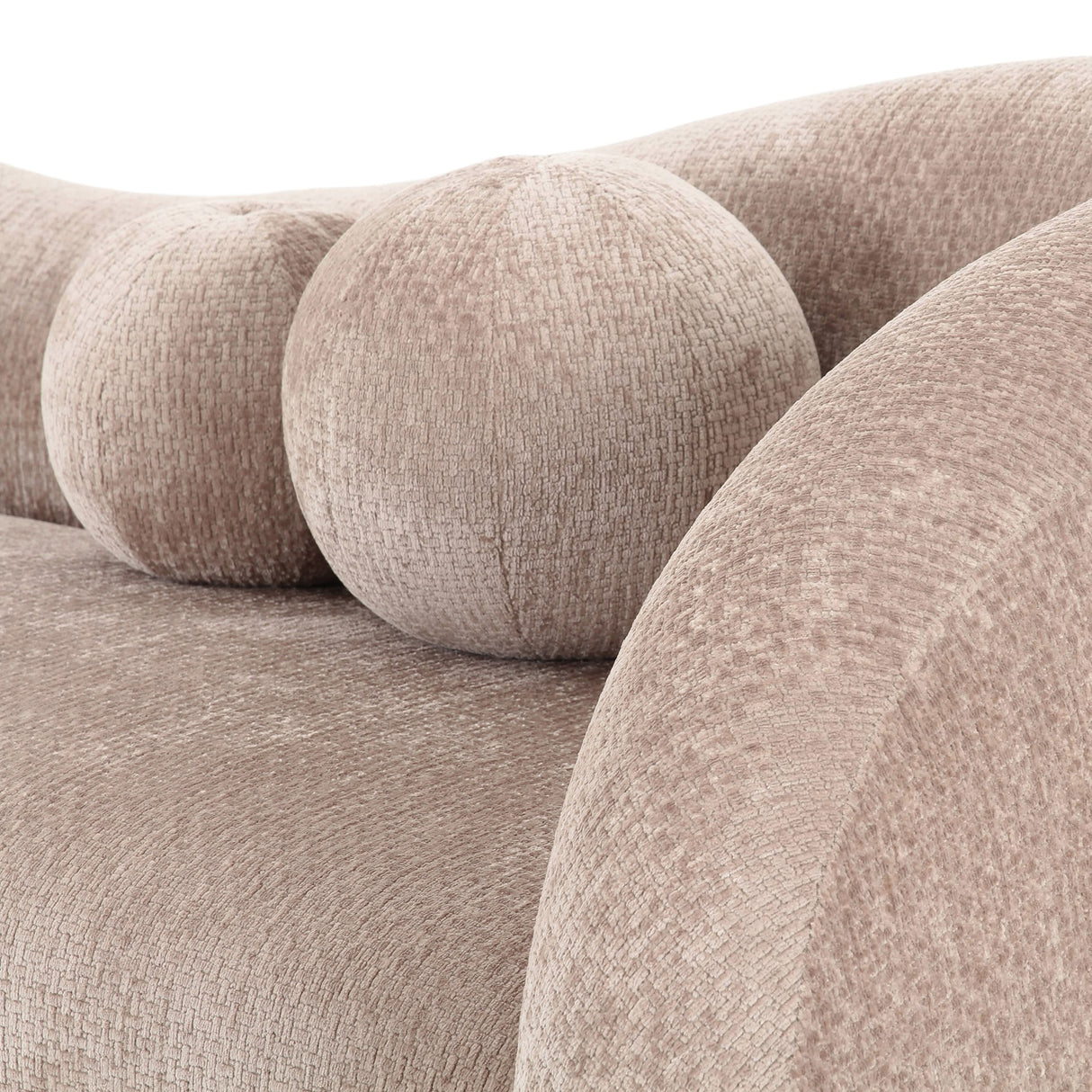 Calico - Contemporary Beige Weave Fabric 4-Seat Sofa - View Image 1