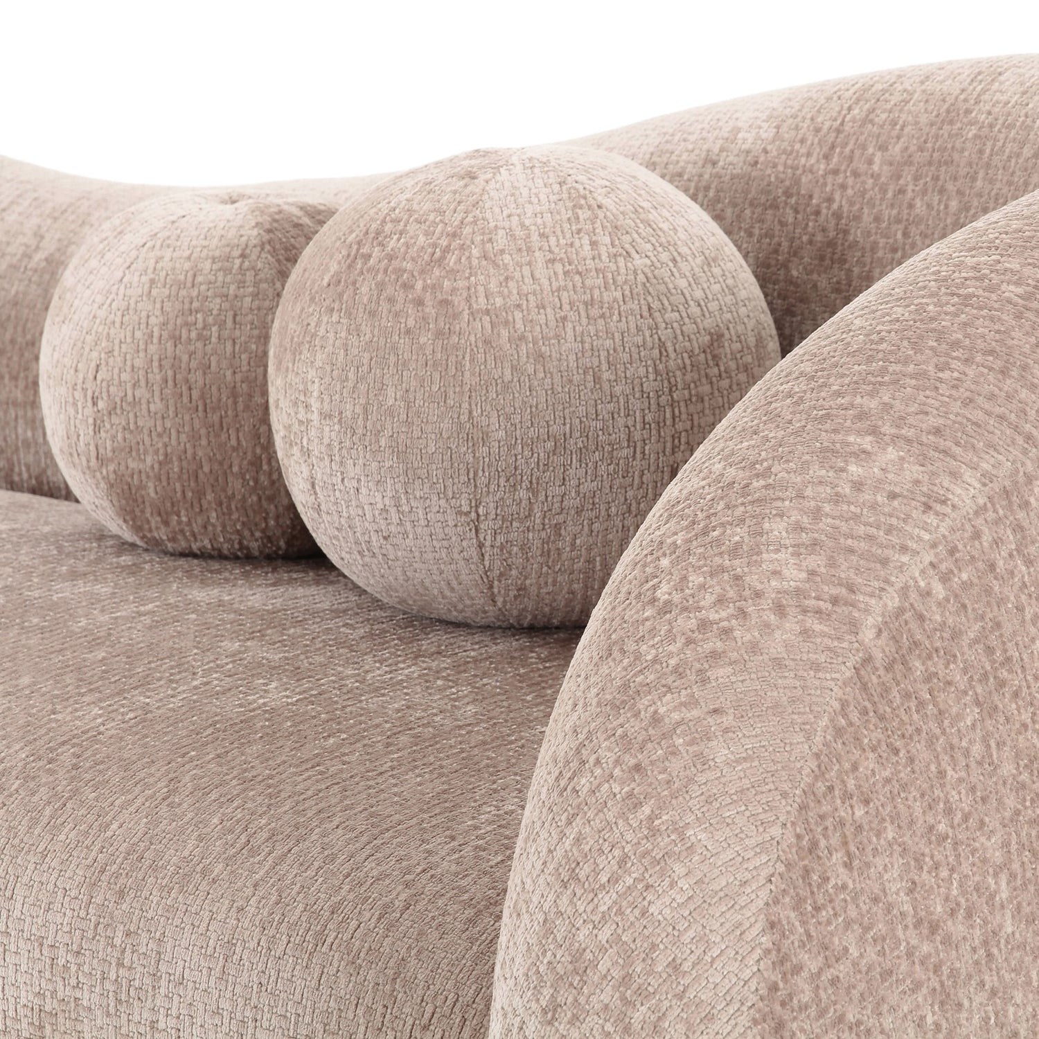 Calico - Contemporary Beige Weave Fabric 4-Seat Sofa - View Image 1