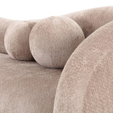 Calico - Contemporary Beige Weave Fabric 4-Seat Sofa - View Image 1