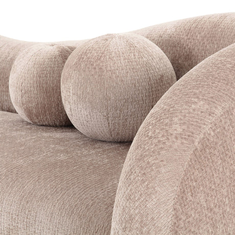 Calico - Contemporary Beige Weave Fabric 4-Seat Sofa - View Image 1