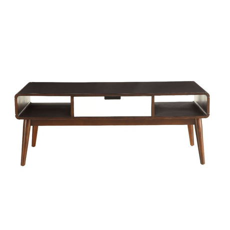 Acme - Christa Coffee Table 82850 White & Espresso Finish