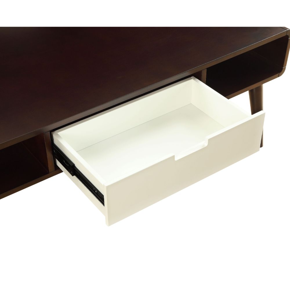 Acme - Christa Coffee Table 82850 White & Espresso Finish