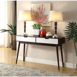 Acme - Christa Sofa Table 82854 White & Espresso Finish