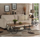 Acme - Francie Coffee Table 82860 Oak & Antique Gray Finish