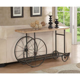 Acme - Francie Sofa Table 82863 Oak & Antique Gray Finish