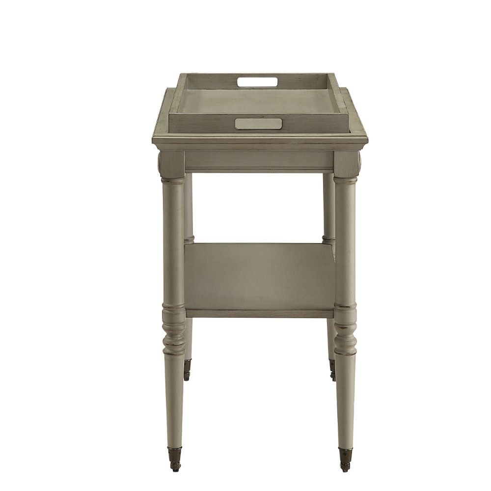 Acme - Frisco Serving Cart 82906 Antique Slate Finish