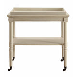 Acme - Frisco Serving Cart 82908 Antique White Finish