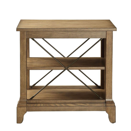 Acme - Hiroko End Table 82909 Oak Finish