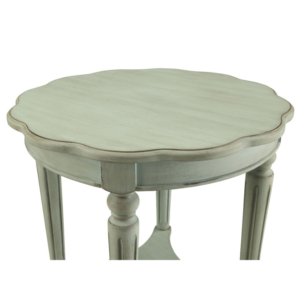 Acme - Fordon End Table 82912 French Antique Green Finish