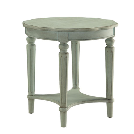 Acme - Fordon End Table 82912 French Antique Green Finish