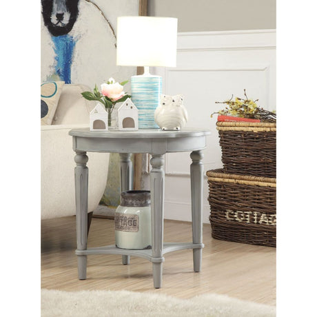 Acme - Fordon End Table 82917 Antique Slate Finish