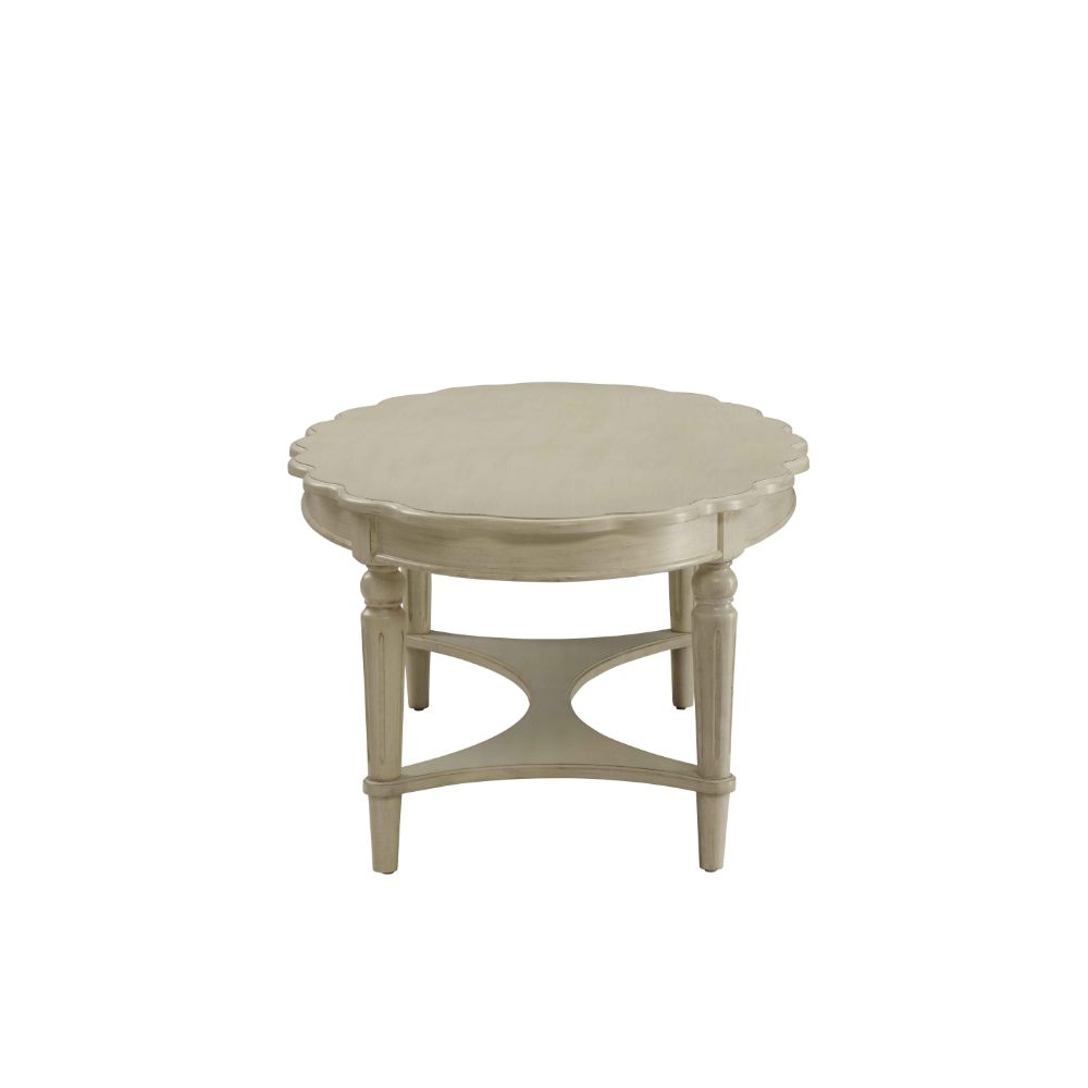 Acme - Fordon Coffee Table 82920 French Antique White Finish