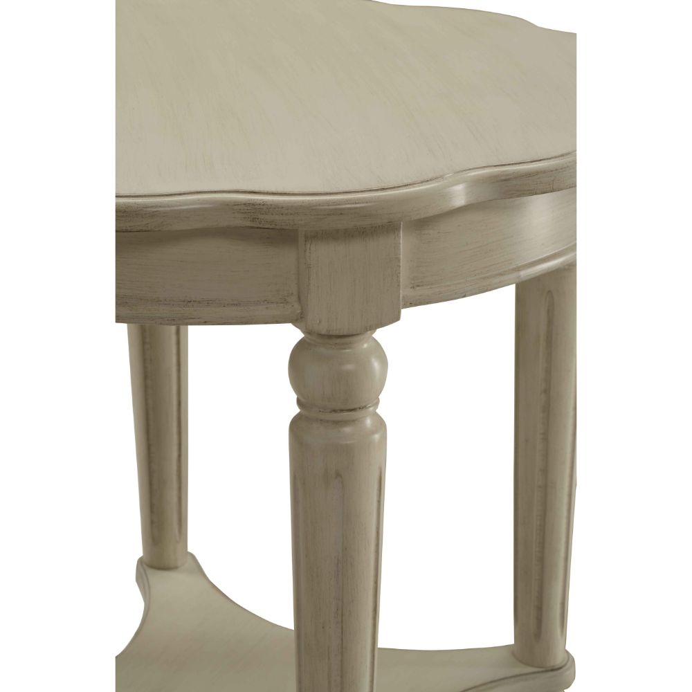 Acme - Fordon End Table 82922 Antique White Finish