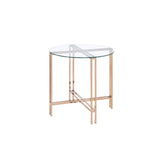 Acme - Veises End Table 82997 Champagne Finish