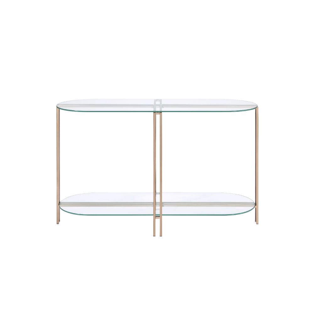 Acme - Veises Sofa Table 82999 Champagne Finish