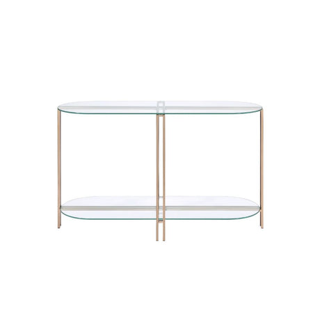 Acme - Veises Sofa Table 82999 Champagne Finish