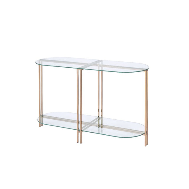 Acme - Veises Sofa Table 82999 Champagne Finish