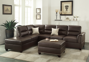 3-PC SECTIONAL in Espresso - sold by Home Elegance USA