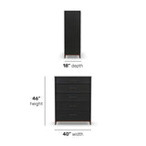 Waterfall Drawer Chest - Deep Ebony | Flexsteel