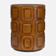 Alson Geometric Accent Table - Dark Brown by Uttermost - View 1